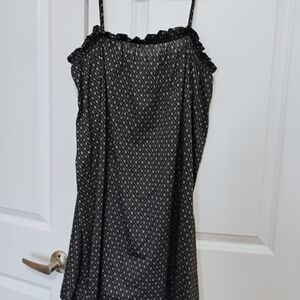 H&M Black Geometric Print Spaghetti Strap Cami